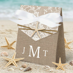 The Rustic Starfish Beach Wedding Collection Favor Box