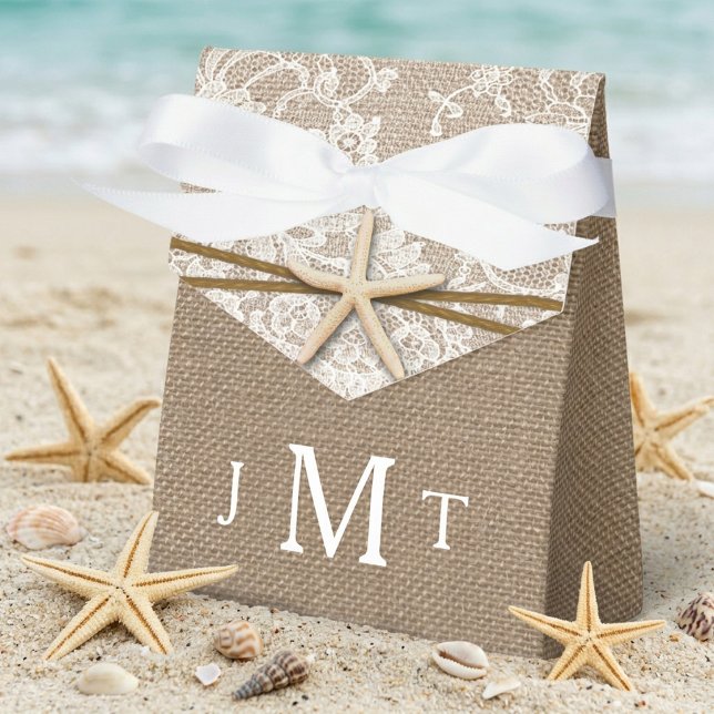 The Rustic Starfish Beach Wedding Collection Favor Box (Creator Uploaded)