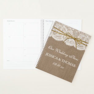 The Rustic Twine Bow Wedding Collection Planner