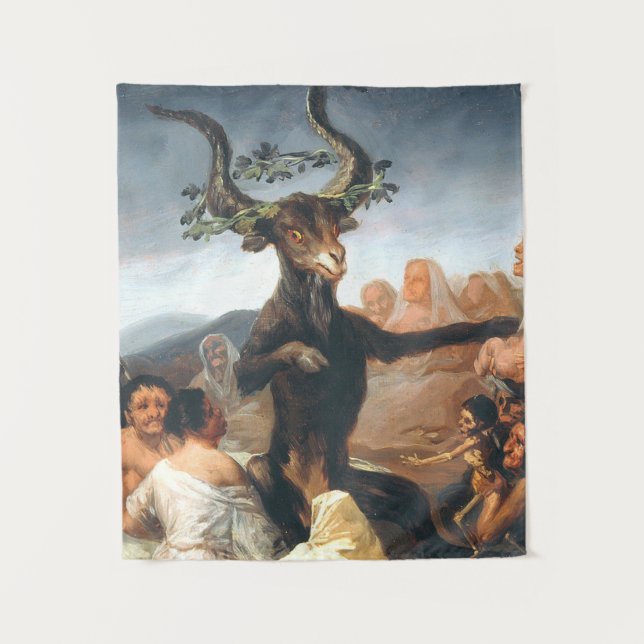 The Sabbath Of Witches Francisco Goya Tapestry (Front)