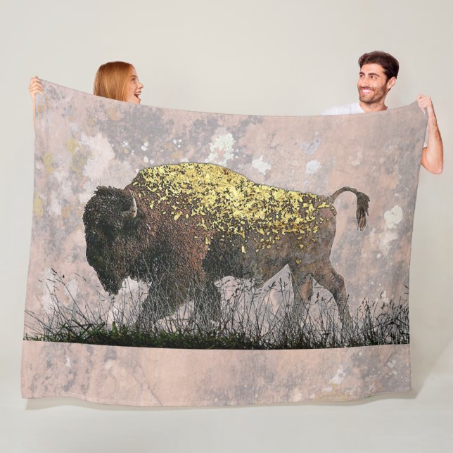 The Sacred Buffalo Fleece Blanket (In Situ)