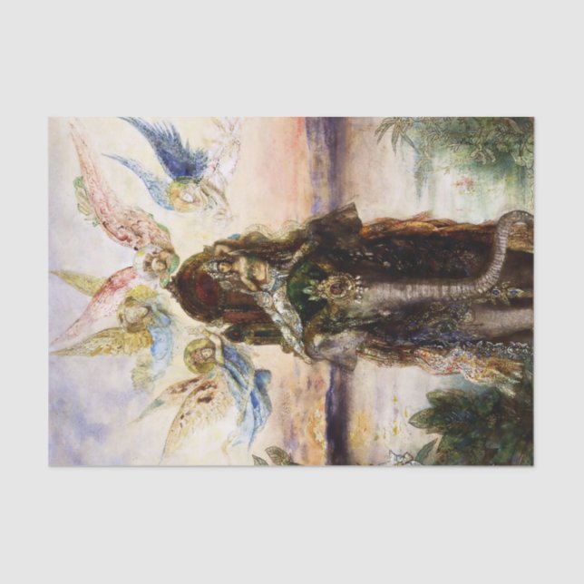 “The Sacred Elephant” by Gustave Moreau Tissue Paper (Front)