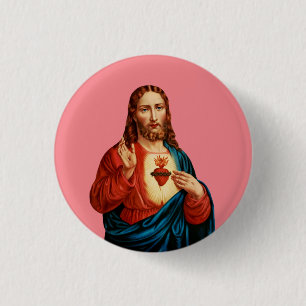 The Sacred Heart of Jesus 1 Inch Round Button