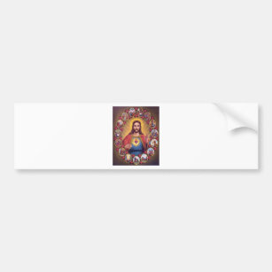 The Sacred Heart Of Jesus Bumper Sticker