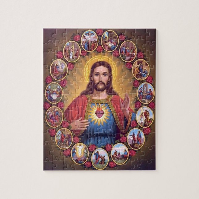 The Sacred Heart Of Jesus Jigsaw Puzzle (Vertical)