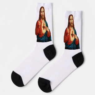 The Sacred Heart of Jesus Socks