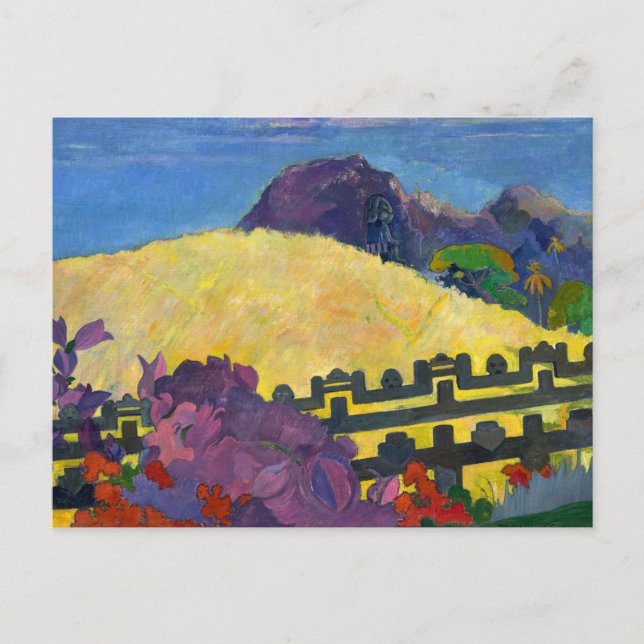 The Sacred Mountain, 1892 by Paul Gauguin Postcard (Front)