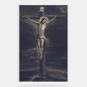 The Sacred Passion Black and White Fine Art Acrylic Sign