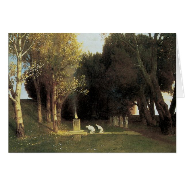The Sacred Wood, 1882, Arnold Bocklin (Front Horizontal)