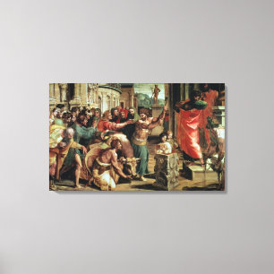 The Sacrifice at Lystra (cartoon for the Sistine C Canvas Print
