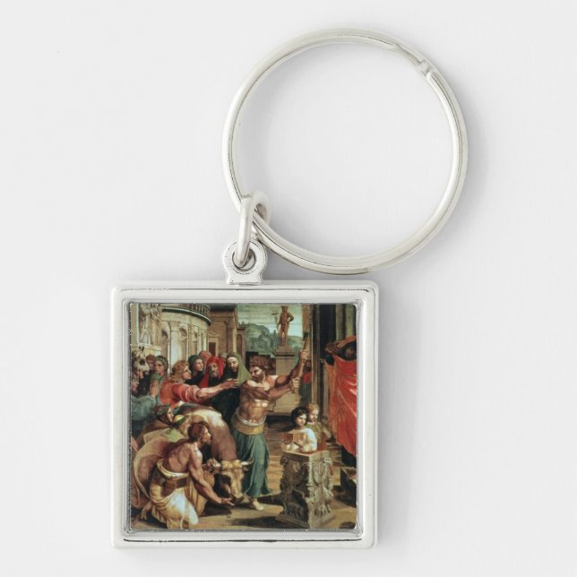 The Sacrifice at Lystra (cartoon for the Sistine C Keychain (Front)