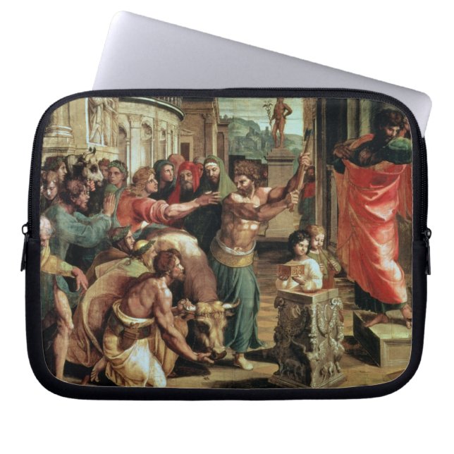The Sacrifice at Lystra (cartoon for the Sistine C Laptop Sleeve (Front)