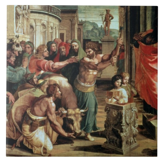 The Sacrifice at Lystra (cartoon for the Sistine C Tile (Front)