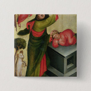 The Sacrifice of Isaac from the High Altar 2 Inch Square Button