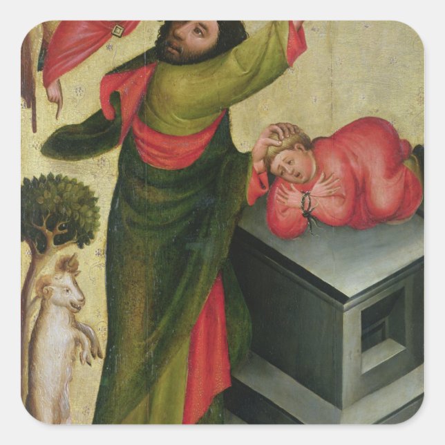 The Sacrifice of Isaac from the High Altar Square Sticker (Front)