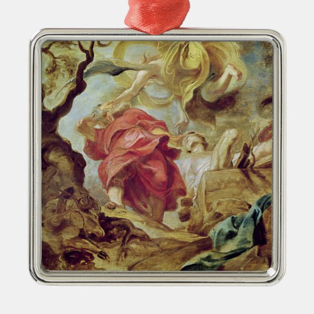The Sacrifice of Isaac Metal Ornament (Front)