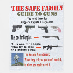 THE SAFE FAMILY GUIDE TO GUNS FLEECE BLANKET