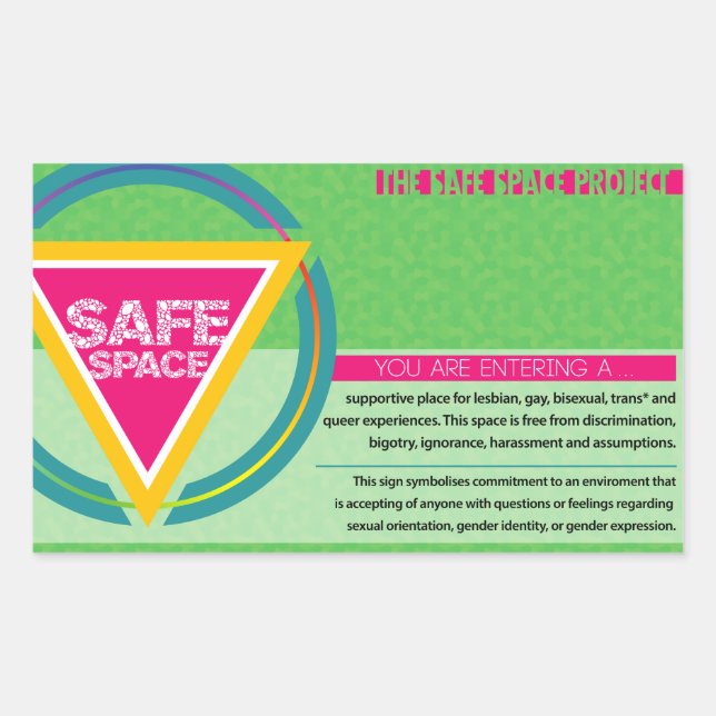The Safe Space Project Sticker (Front)