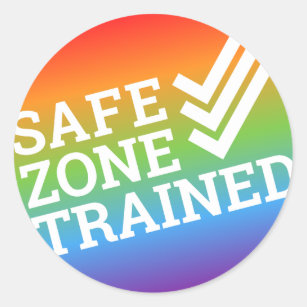 The Safe Zone Project "Trained" Sticker