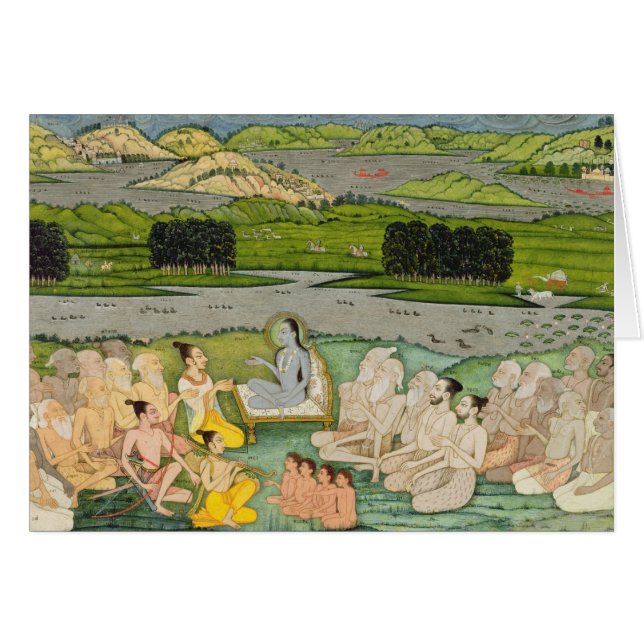 The sage Shuku Deva addressing King Parikshit & a (Front Horizontal)