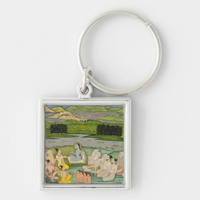 The sage Shuku Deva addressing King Parikshit & a Keychain (Front)