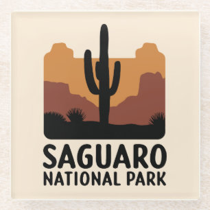 The Saguaro Cactus Glass Coaster