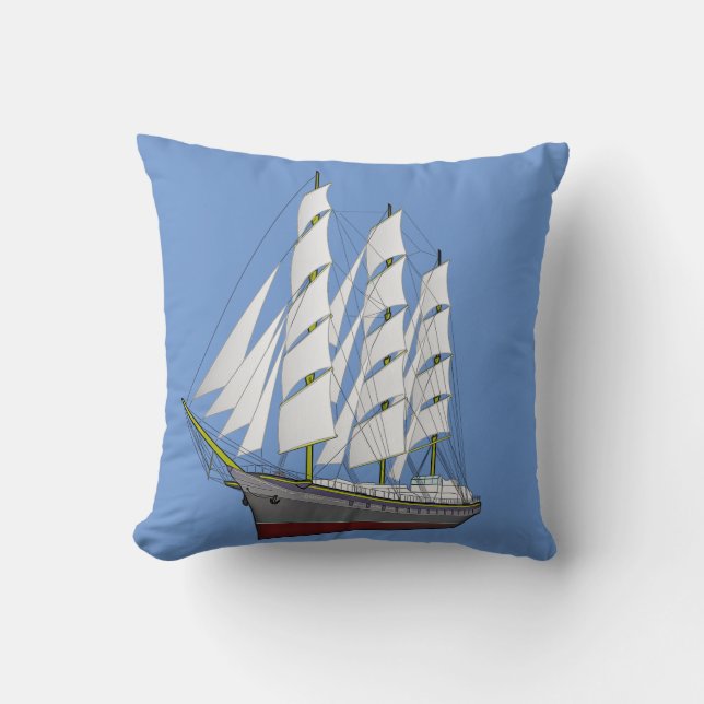 The sailboat**** throw pillow (Front)