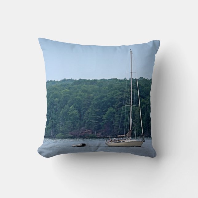 The Sailing Life Throw Pillow (Front)