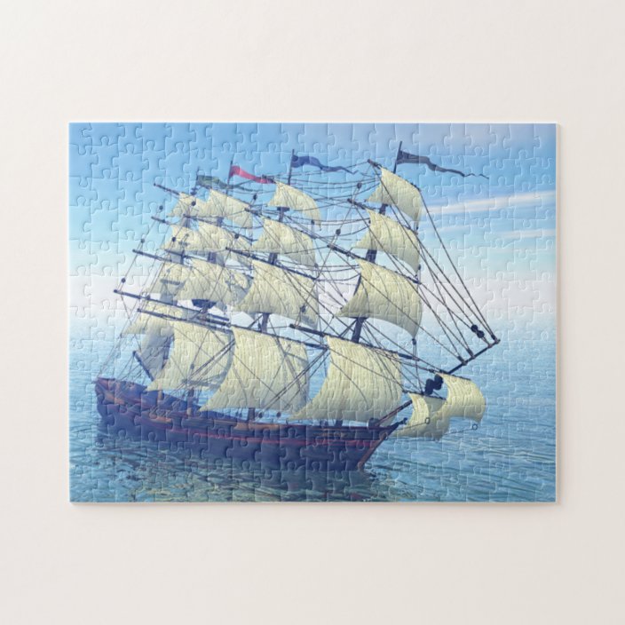 The sailing Ship jigsaw Puzzle Zazzle.ca