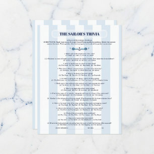 The Sailor’s Trivia Challenge