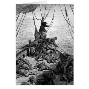 The sailors becalmed and tormented by thirst