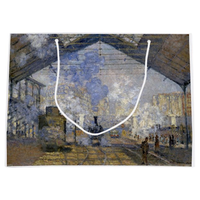 The Saint-Lazare Station, Monet Large Gift Bag (Front)