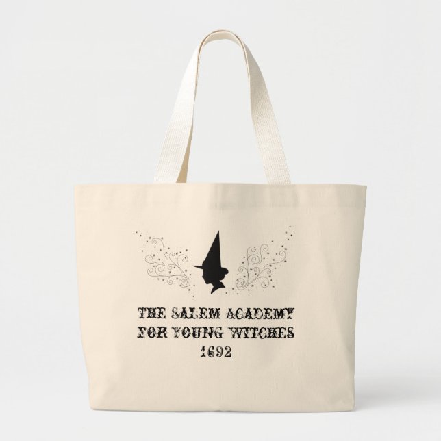The Salem Academy for Young Witches Large Tote Bag (Front)