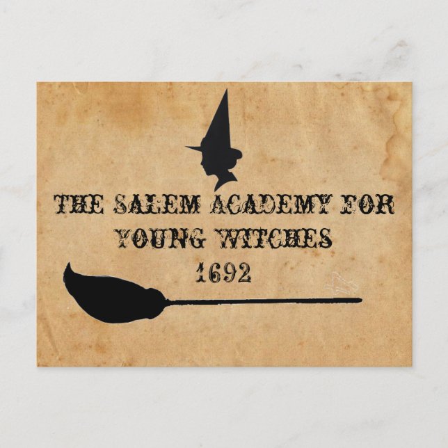 The Salem Academy for Young Witches Postcard (Front)