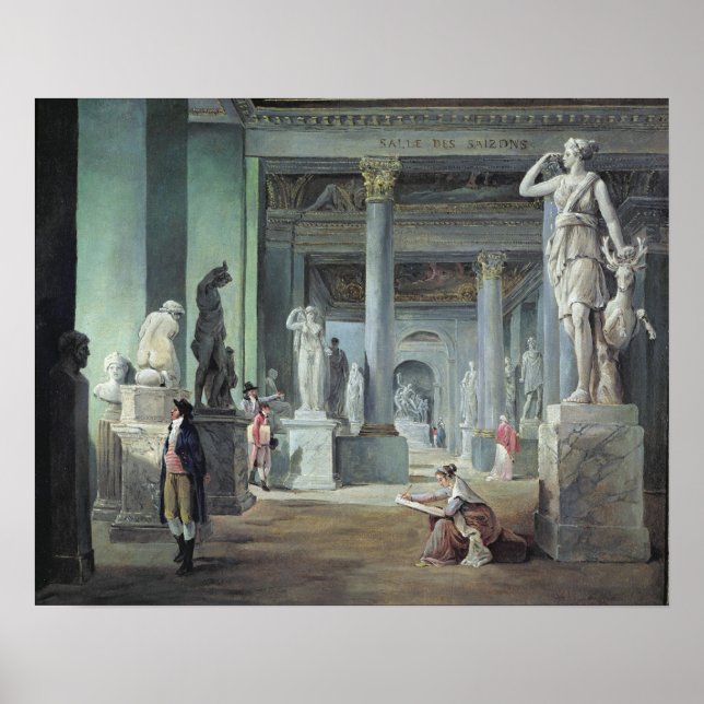 The Salle des Saisons at the Louvre, c. 1802 Poster (Front)