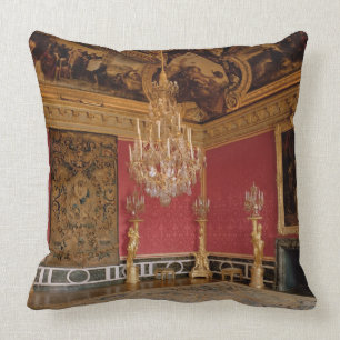 The Salon d'Apollon (Apollo Room) with tapestries Throw Pillow