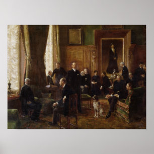 The Salon of the Countess Potocka, 1887 Poster