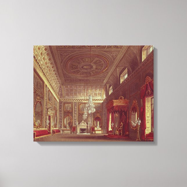 The Saloon, Buckingham Palace Canvas Print (Front)