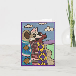 The Salt Lake, Dogs, FIne Art Card