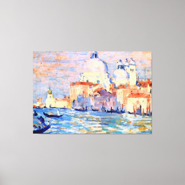 The Salute, Venice, Stretched Canvas Print (Front)