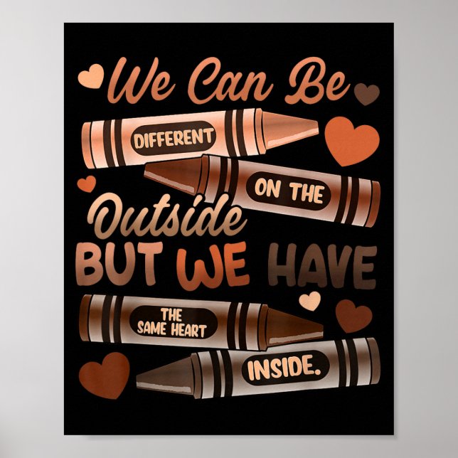 The Same Heart Inside Black History Month African  Poster (Front)