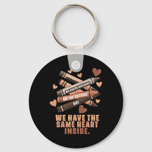 The Same Heart Inside Melanin Black History Month Keychain