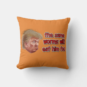 the same worms throw pillow