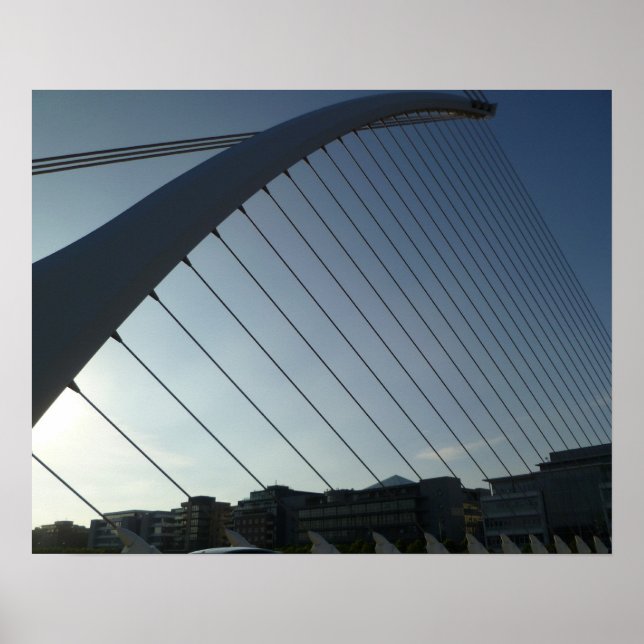 The Samuel Beckett Bridge, Dublin Poster (Front)