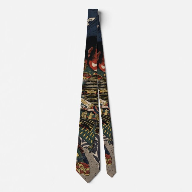 The samurai warriors Tadanori and Noritsune Tie (Front)