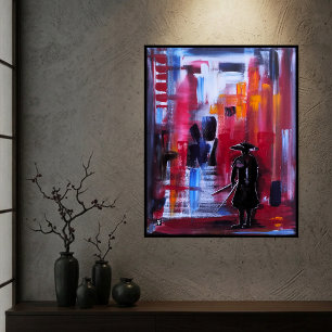 The Samurai's Horizon Painting by Alfred Fox Canvas Print
