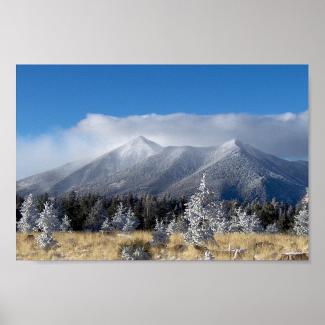 The San Francisco Peaks Of Flagstaff Freshly Coate Poster (Front)