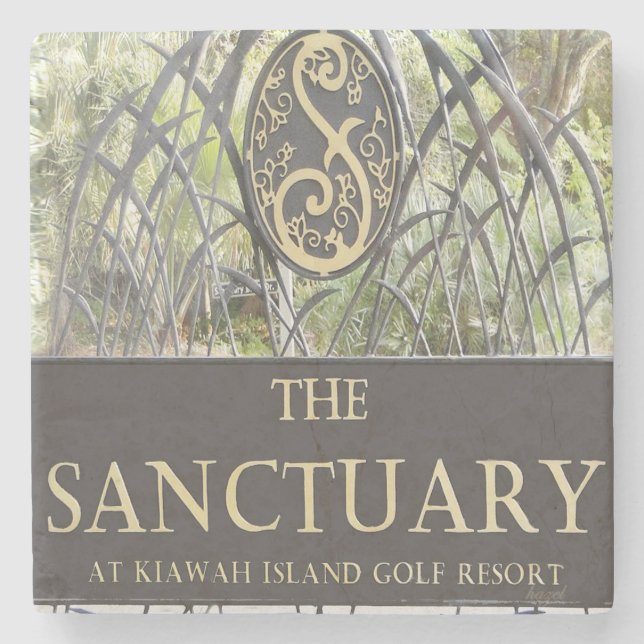 The Sanctuary, Kiawah Island, SC Marble Stone Coas Coaster (Front)