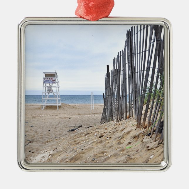 The Sand Dune Beaches of Montauk, NY Metal Ornament (Front)