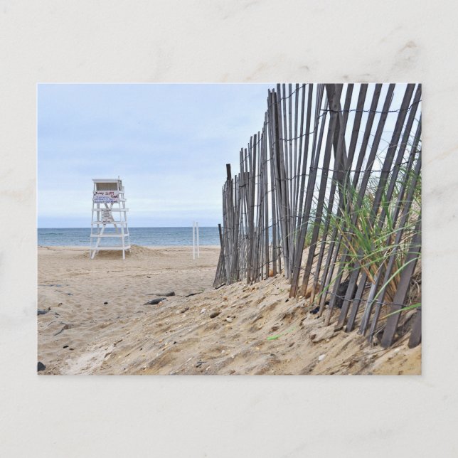 The Sand Dune Beaches of Montauk, NY Postcard (Front)